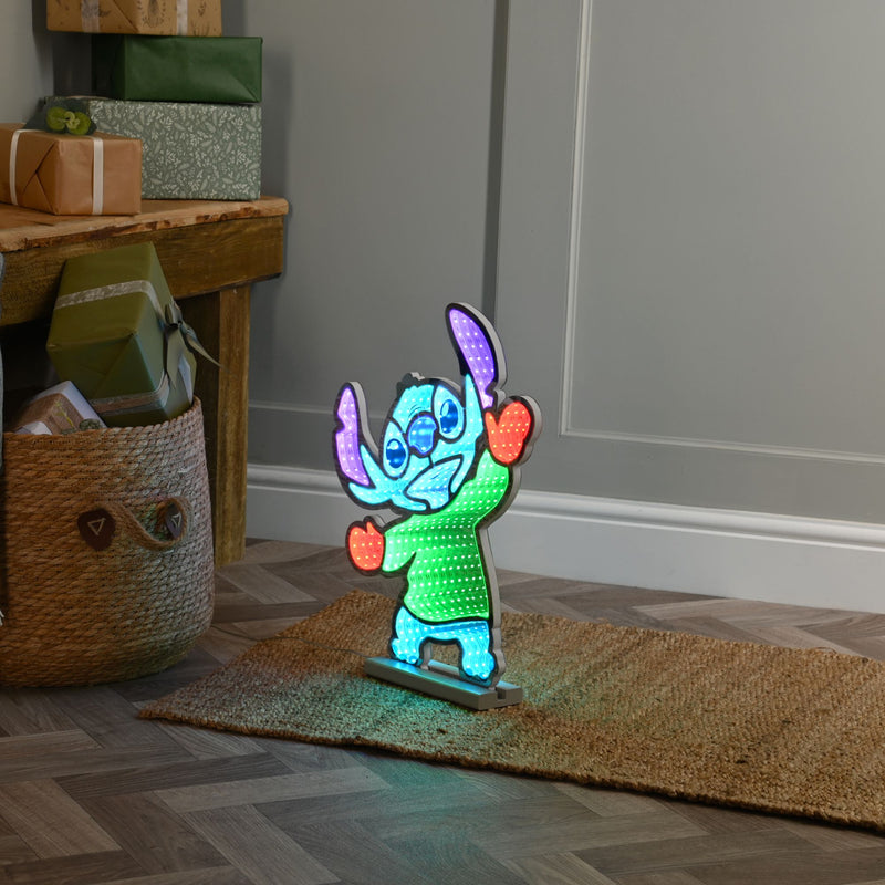45cm Dancing Stitch with Red Gloves and Green Top Disney Christmas Infinity Light
