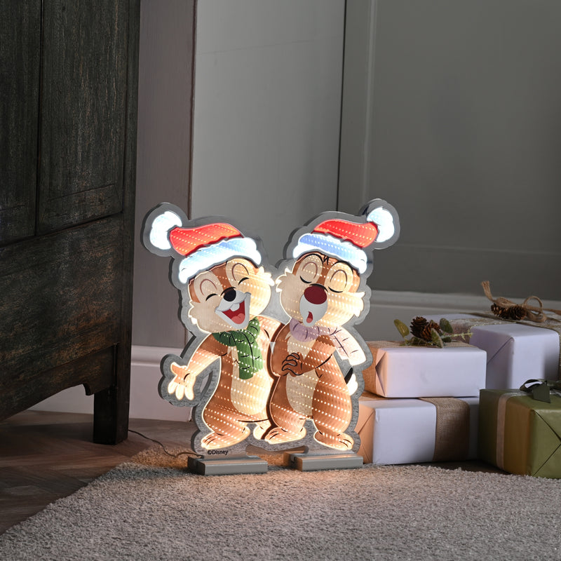 40cm Chip and Dale Disney Christmas Infinity Light