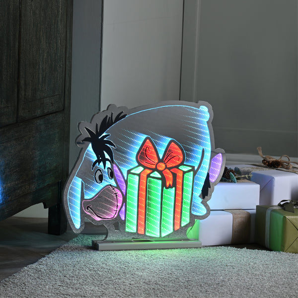 40cm Eeyore with a Present Disney Christmas Infinity Light