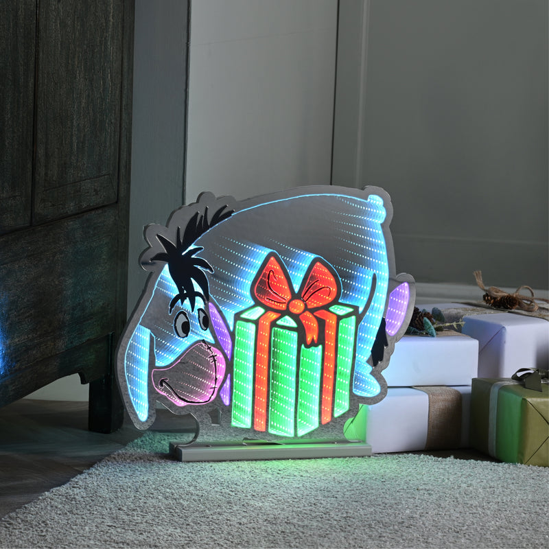 40cm Eeyore with a Present Disney Christmas Infinity Light