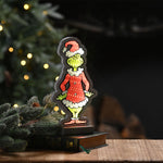 22cm Grinch in Santa Suit Christmas Infinity Light
