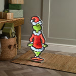 60cm Grinch in Santa Suit Christmas Infinity Light