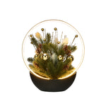 35cm Lit Christmas Silver Ball Arrangement with Warm White LEDs