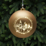 15cm Harry Potter Hogwarts LED Lit Christmas Tree Bauble Battery Operated