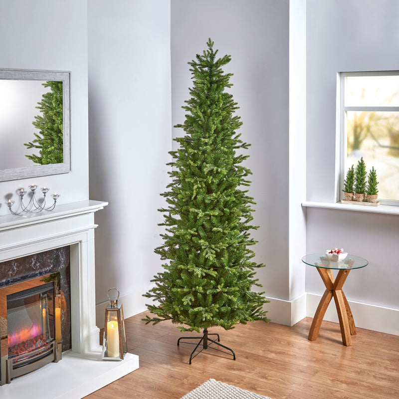 7.5ft Pre Lit Carrington Real Feel Fir Christmas Tree with 400 Warm White LEDs