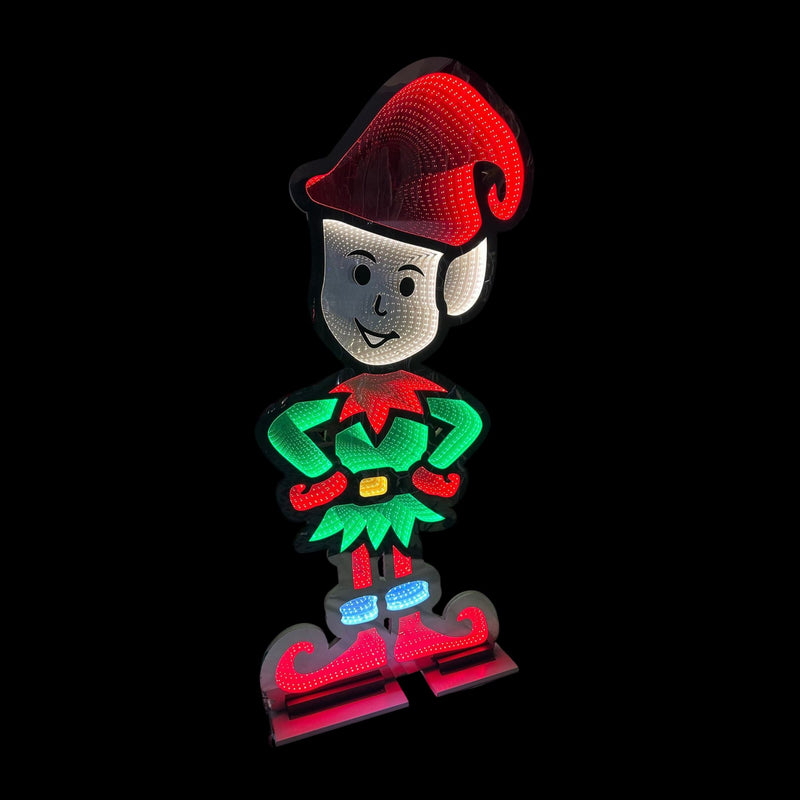 6ft Festive Elf Christmas Infinity Light for Commercial Christmas Display
