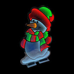 6ft Red and Green Festive Snowman Christmas Infinity Light for Commercial Christmas Display