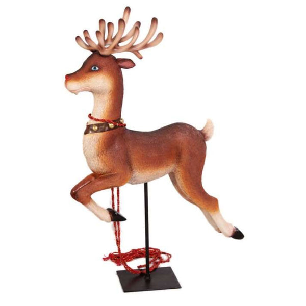 1m Leaping Reindeer With Stand Commercial Christmas Display Prop