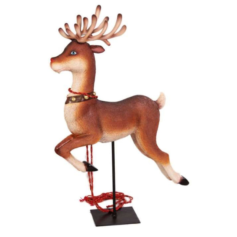 1m Leaping Reindeer With Stand Commercial Christmas Display Prop