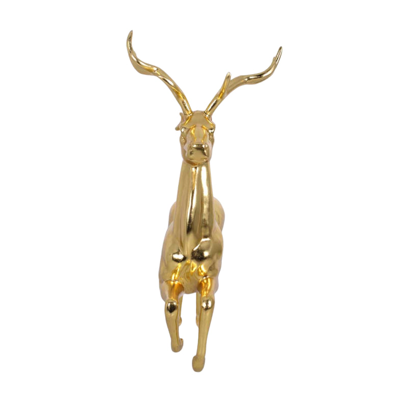 137cm Hanging Reindeer With Gold Finish Commercial Christmas Display Prop