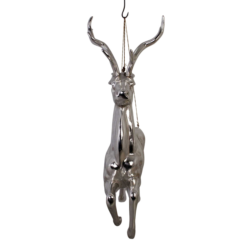 137cm Hanging Reindeer With Silver Finish Commercial Christmas Display Prop