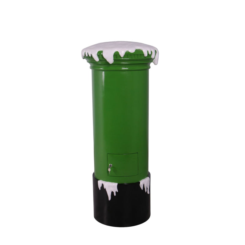 1.42m Large Traditional Green Santa's Christmas Mail Box