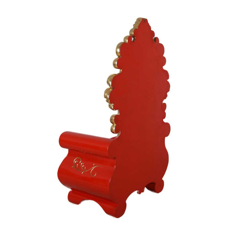 1.6m Grand Red and Gold Santa Throne Photo Opportunity Seat