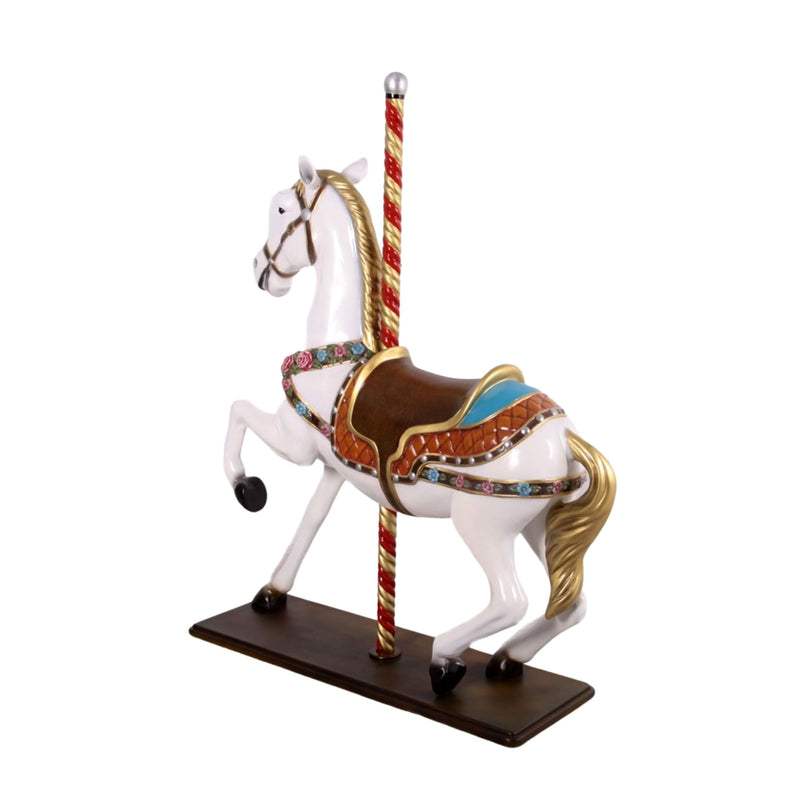 5.5ft Festive Carousel Horse Commercial Christmas Display Prop