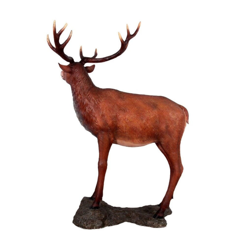 6ft Red Deer Stag with Base Commercial Christmas Display Prop