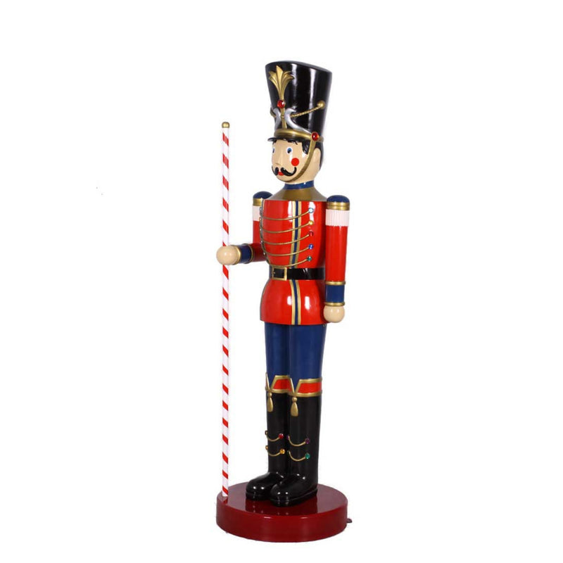 201cm Toy Soldier with Baton Red and Blue Commercial Christmas Display Prop