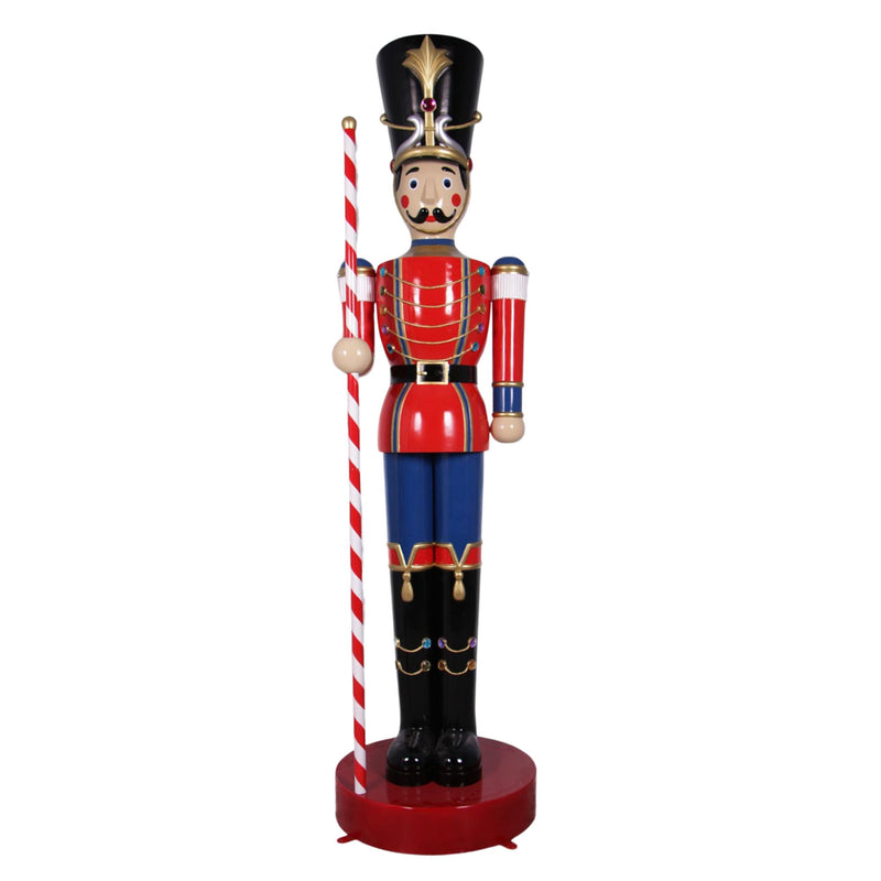 308cm Large Toy Soldier with Baton Red and Blue Commercial Christmas Display Prop