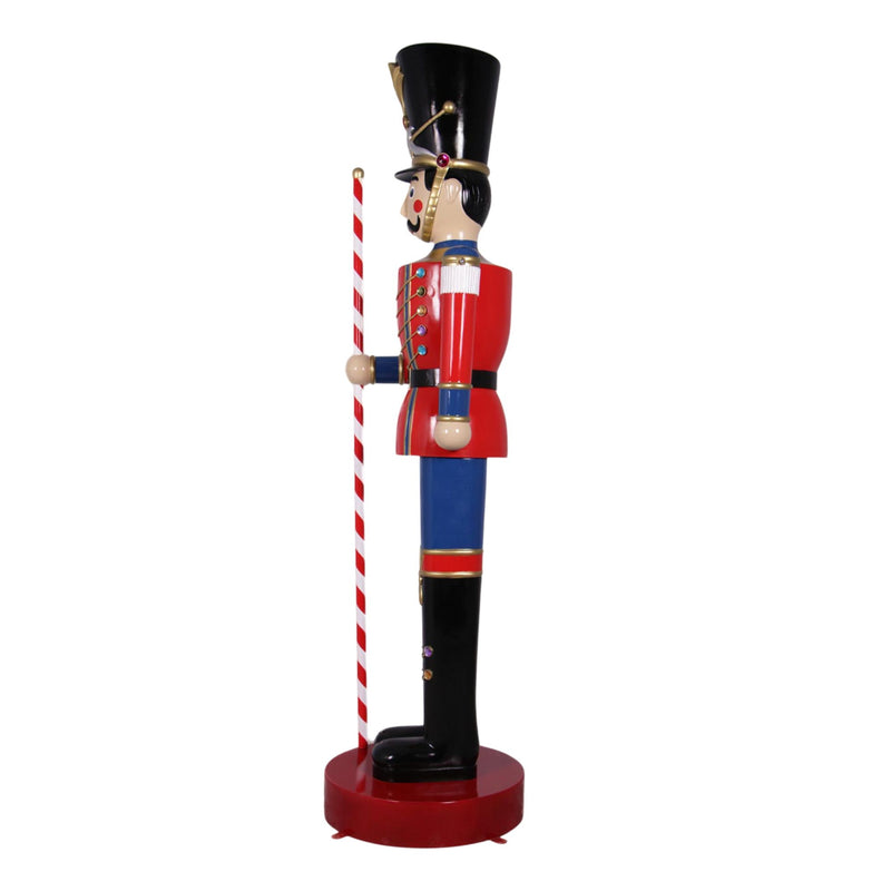 308cm Large Toy Soldier with Baton Red and Blue Commercial Christmas Display Prop