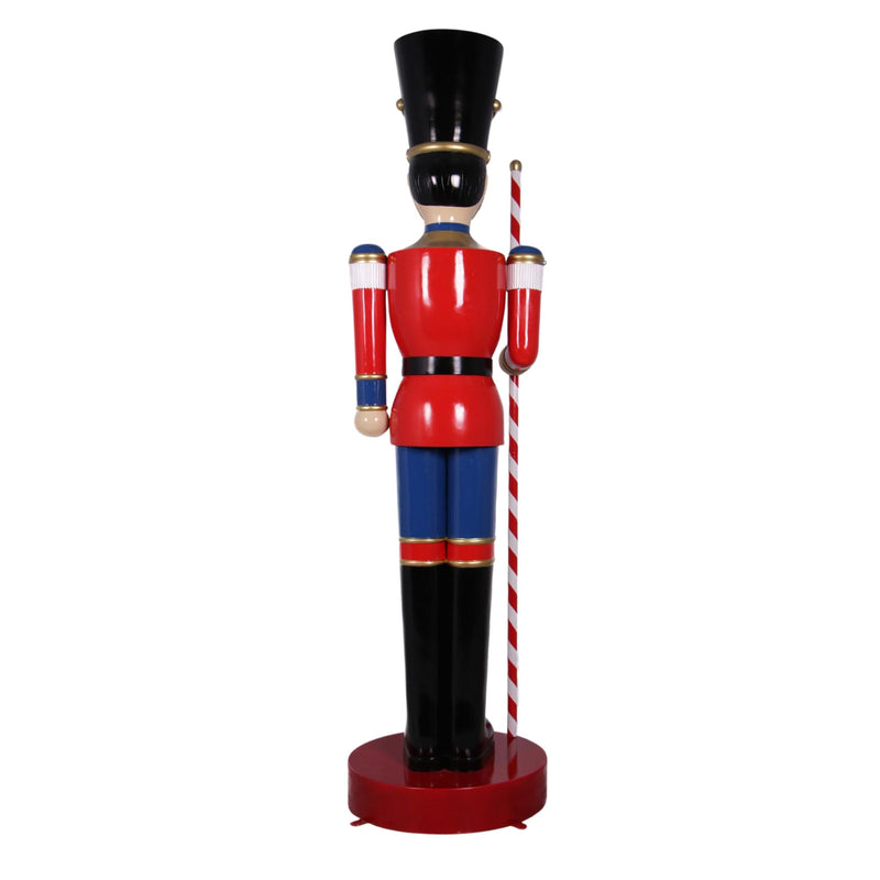 308cm Large Toy Soldier with Baton Red and Blue Commercial Christmas Display Prop