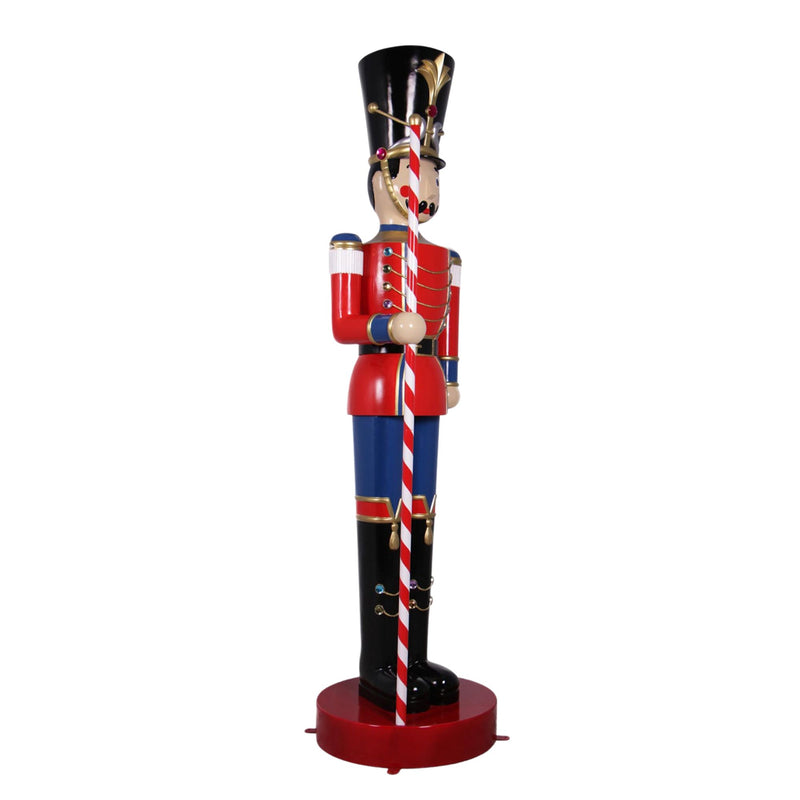 308cm Large Toy Soldier with Baton Red and Blue Commercial Christmas Display Prop