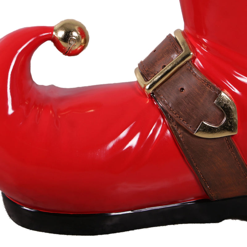 78cm Festive Red Boot Commercial Christmas Display Prop