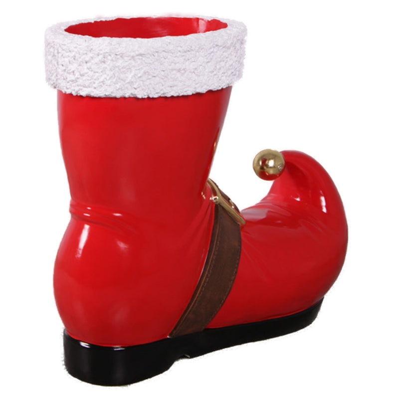 78cm Festive Red Boot Commercial Christmas Display Prop
