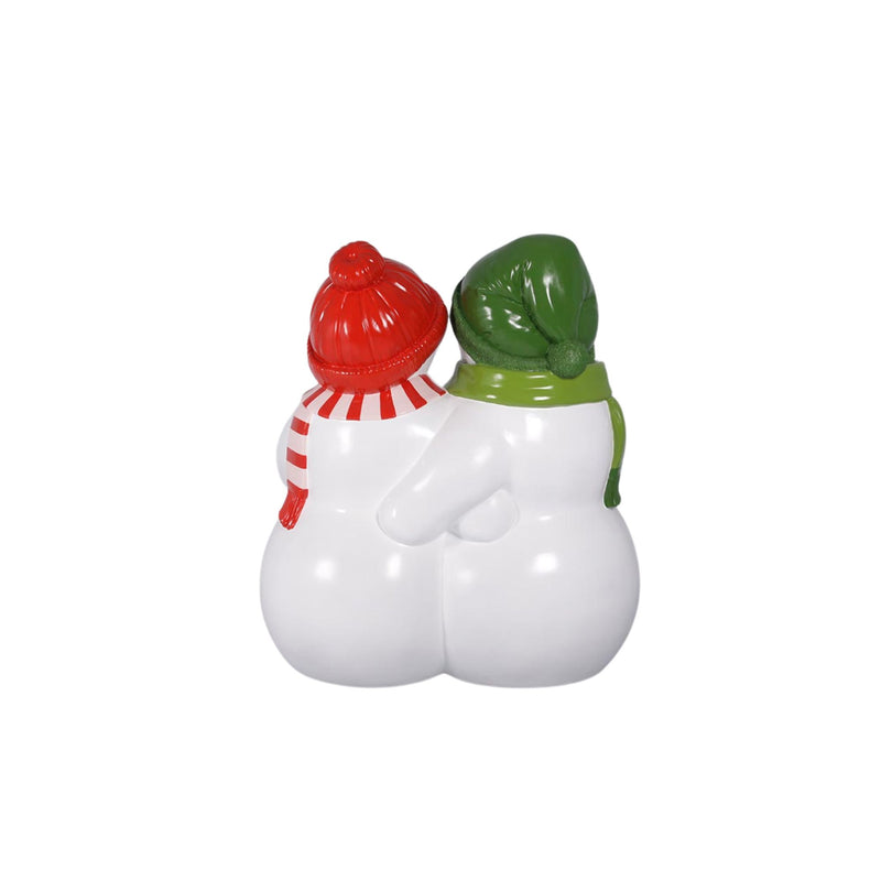 1.7m Christmas Commercial Seat - Green and Red Snowmen Display Prop