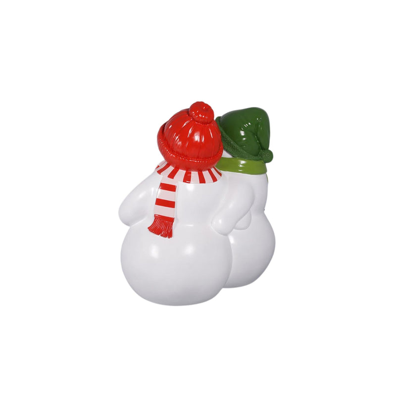 1.7m Christmas Commercial Seat - Green and Red Snowmen Display Prop