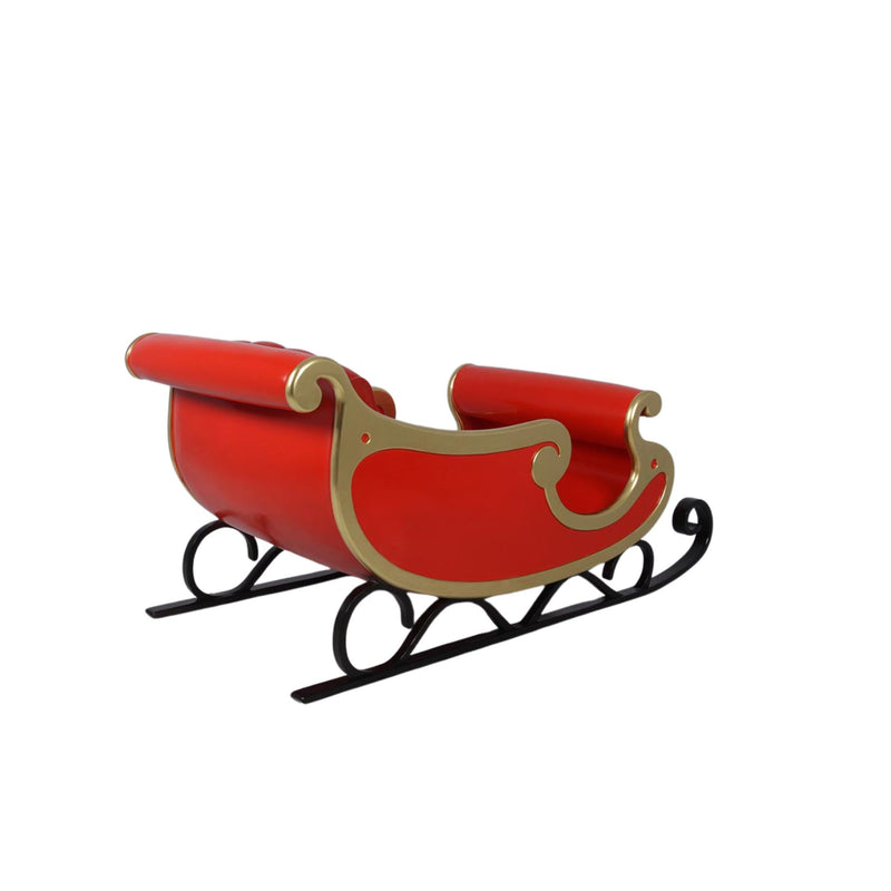 Red and Gold Santa's Sleigh Photo Opportunity Seat Prop