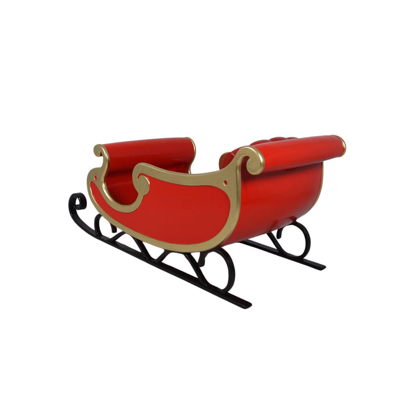 Red and Gold Santa's Sleigh Photo Opportunity Seat Prop