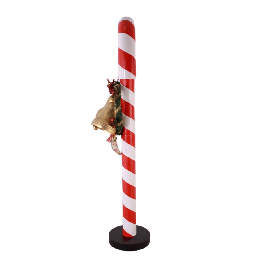 7ft Candy Cane with Bells Commercial Christmas Display Prop