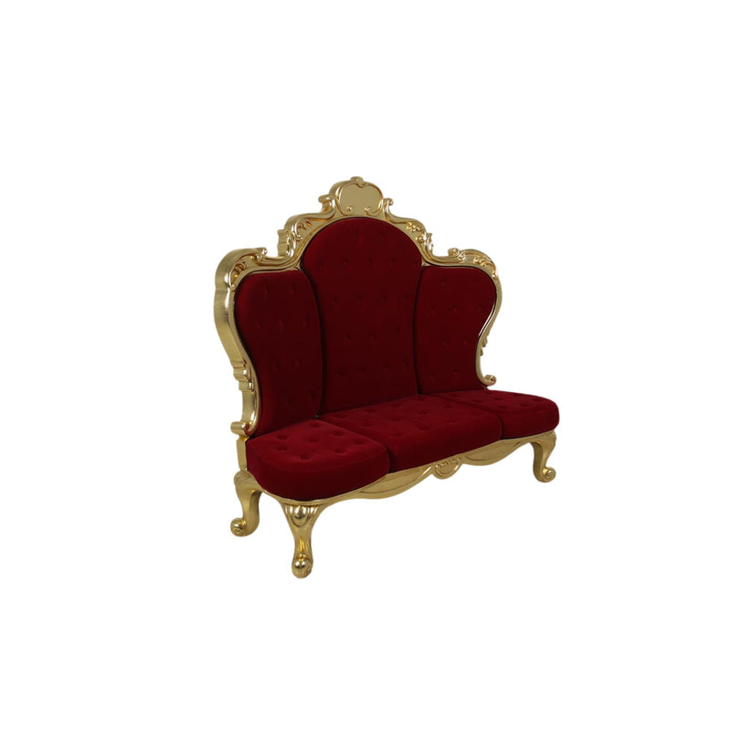 1.6m Red and Gold Grande Throne Commercial Christmas Display Prop