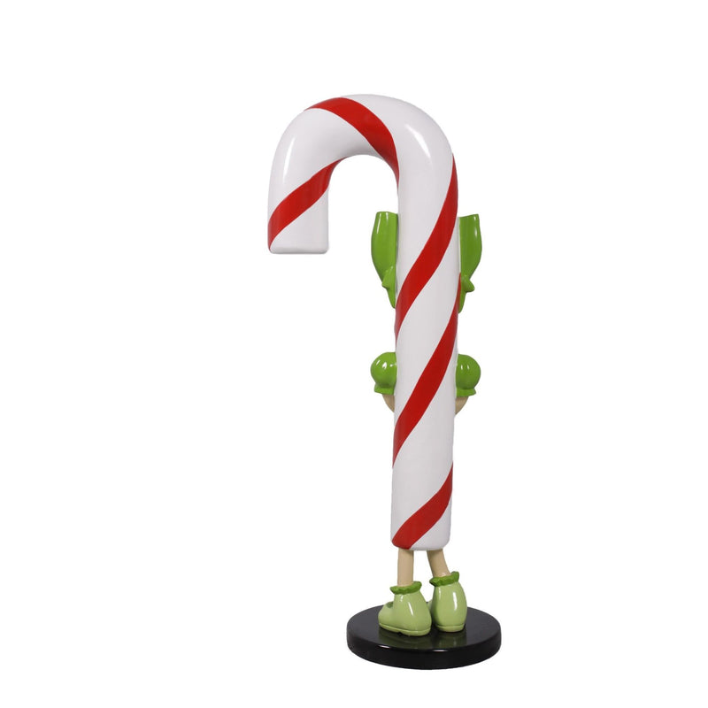5ft Lizzy Candy Cane Stand Commercial Christmas Display Prop