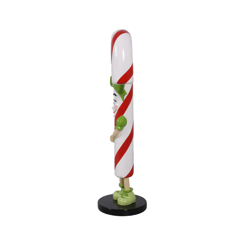 5ft Lizzy Candy Cane Stand Commercial Christmas Display Prop