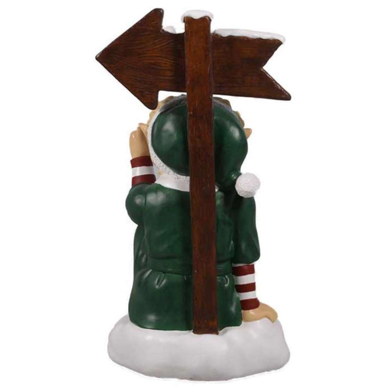 71cm Elf with North Pole Sign Commercial Christmas Display Prop