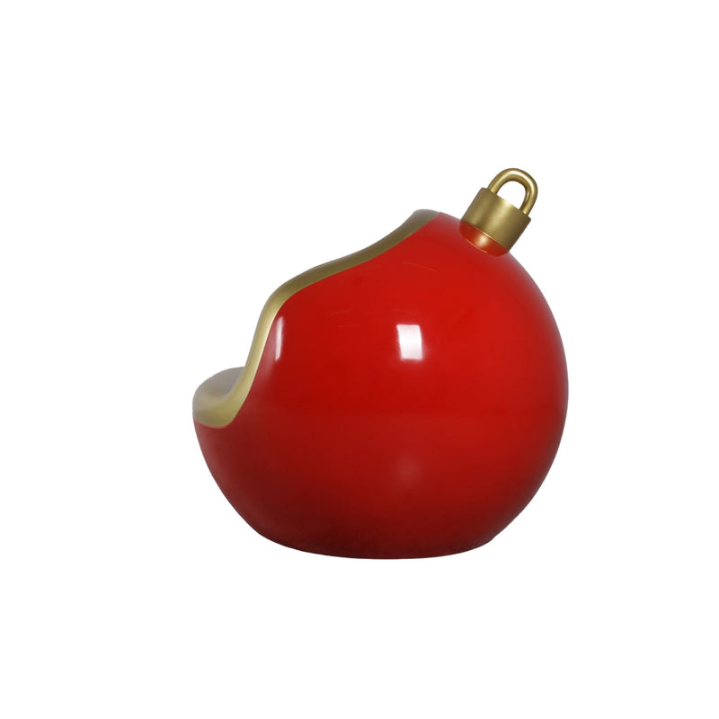 Red and Gold Christmas Bauble Photo Opportunity Seat