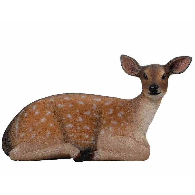 Life-Size Festive Fallow Deer Fawn Commercial Christmas Display Prop