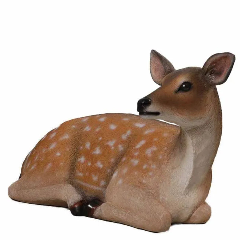 Life-Size Festive Fallow Deer Fawn Commercial Christmas Display Prop