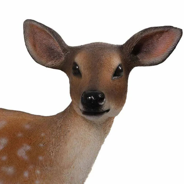 Life-Size Festive Fallow Deer Fawn Commercial Christmas Display Prop