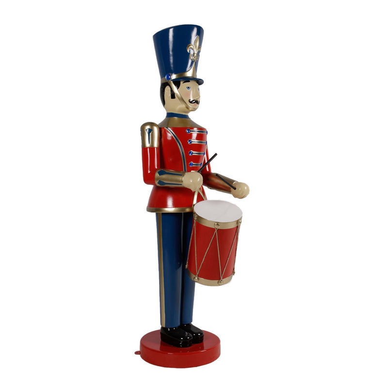 1.84m Christmas Toy Soldier Figure with Drum