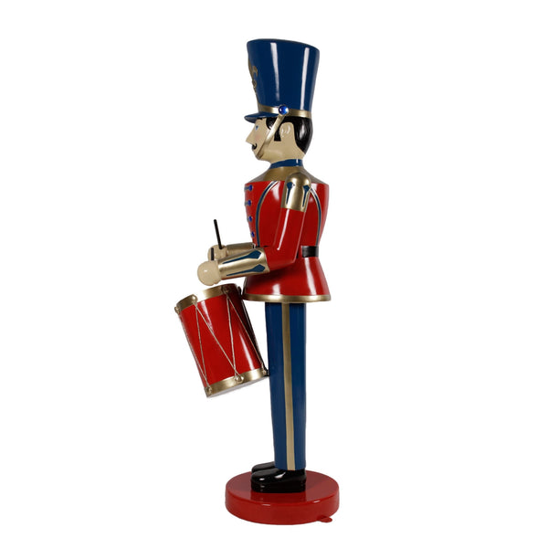 1.84m Christmas Toy Soldier Figure with Drum