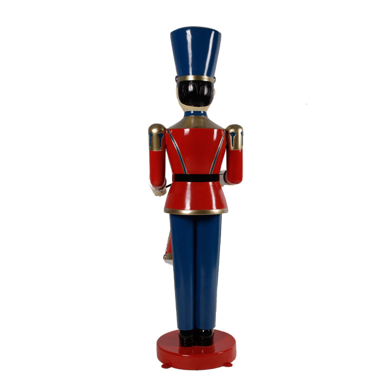 1.84m Christmas Toy Soldier Figure with Drum