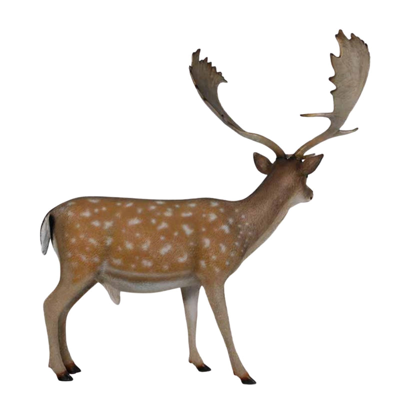 1.7m Festive Fallow Deer Buck Commercial Christmas Display Prop