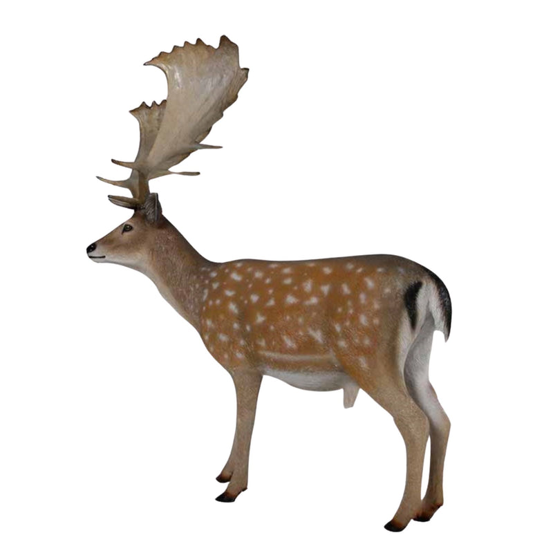 1.7m Festive Fallow Deer Buck Commercial Christmas Display Prop