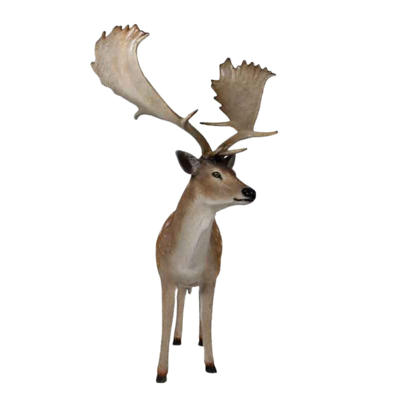 1.7m Festive Fallow Deer Buck Commercial Christmas Display Prop