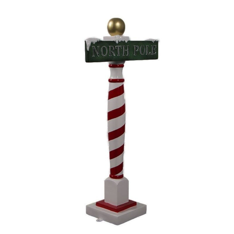 6ft North Pole Sign Commercial Christmas Display Prop