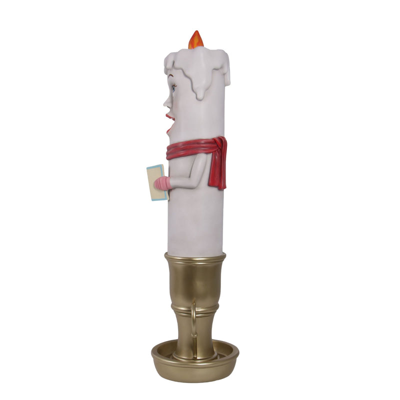 Female Caroling Candle Figure Christmas Display Prop