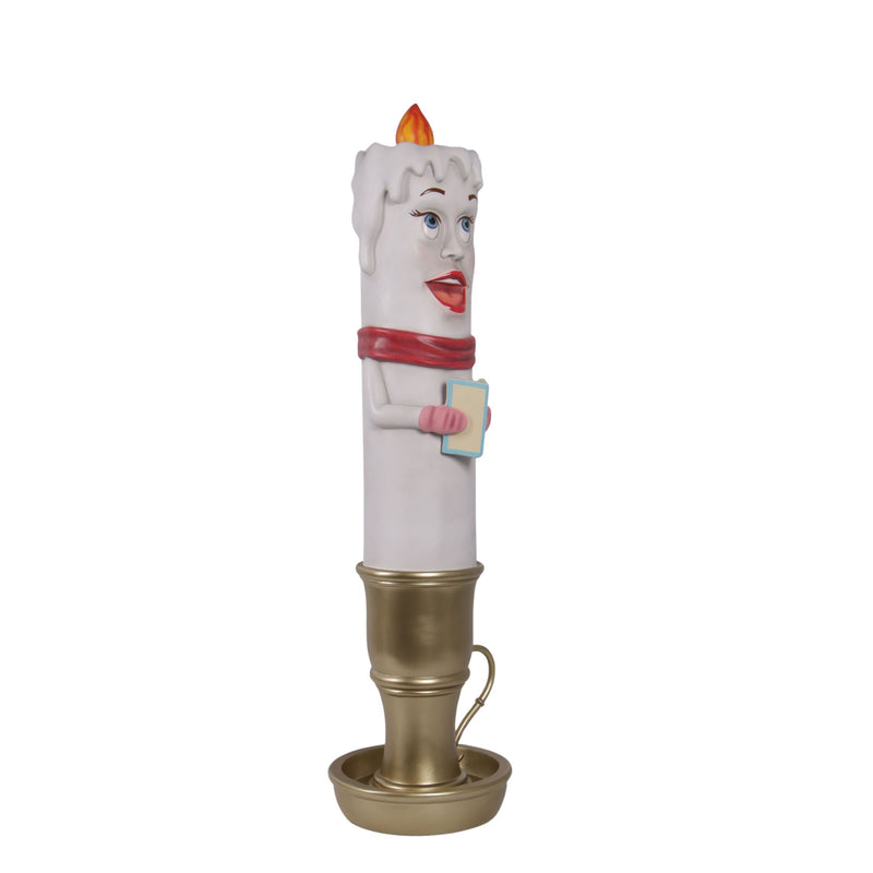 Female Caroling Candle Figure Christmas Display Prop