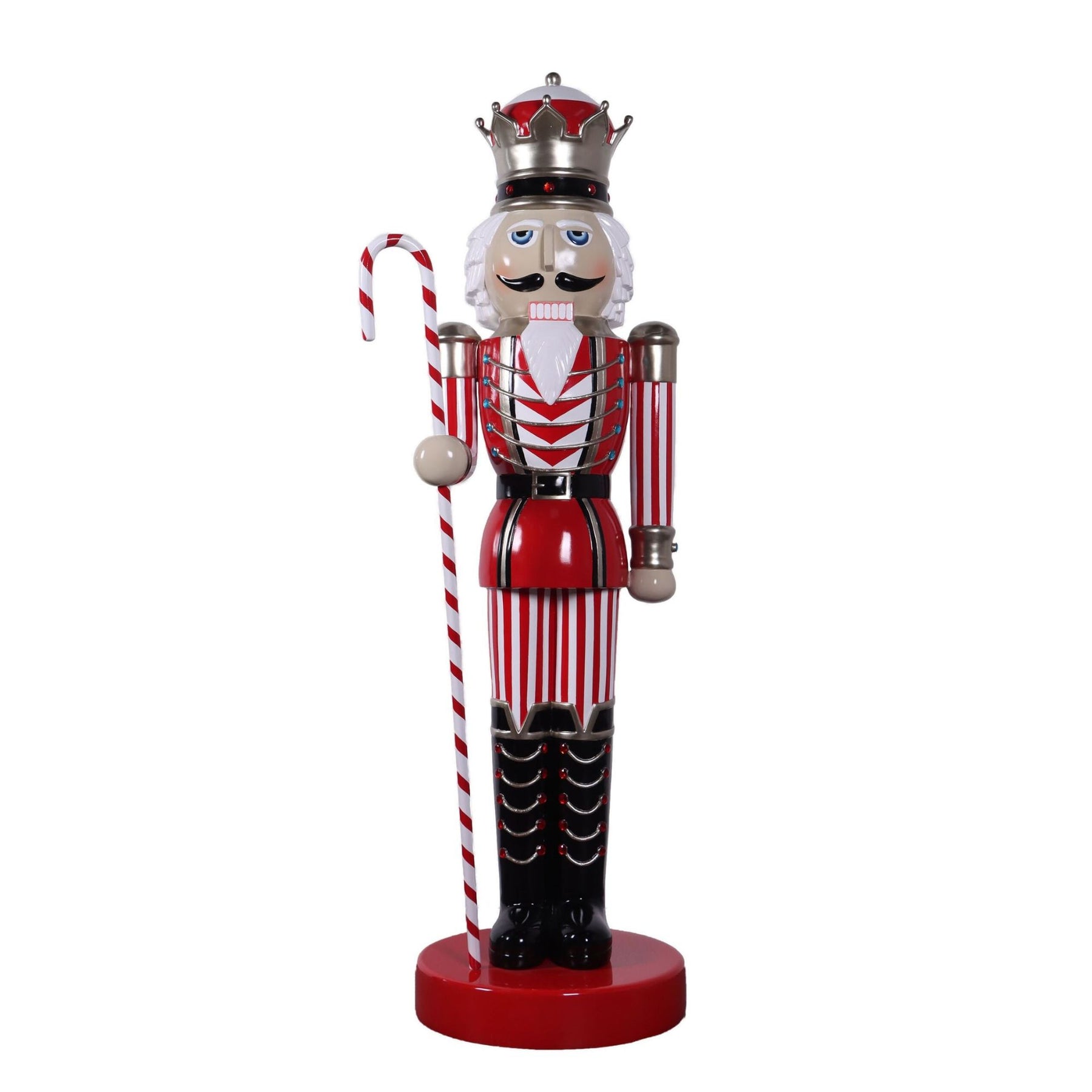 2m Candy Cane Nutcracker King Soldier Commercial Christmas Display Pro