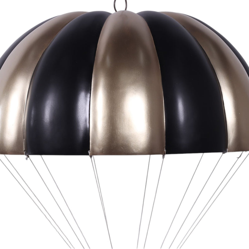 3ft Black & Gold Parachuting Christmas Present Commercial Christmas Display Prop